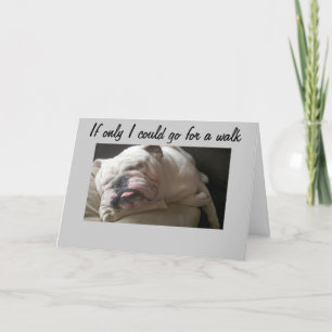 KANN NICHT ZU EINEM SPAZIERGANG GEHEN KARTE