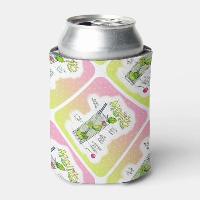 KANN ODER FLASCHE COOLER, MOJITO RECIPE COCKTAIL A DOSENKÜHLER (Kanne Vorderseite)