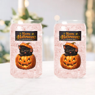 Kann Peking-Kätzchen launisch frohes Halloween hab Dosenglas