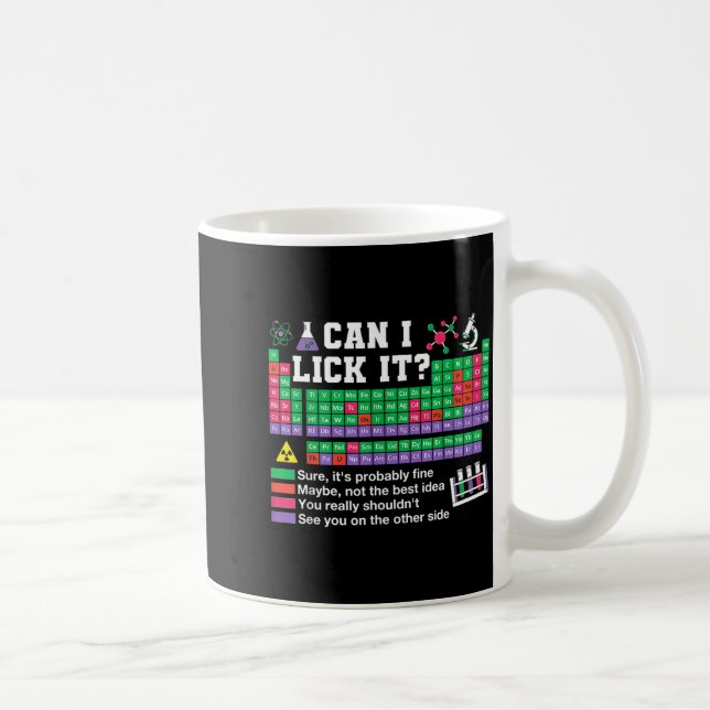 Kann periodensystem Lehrer Wissenschaftslabor-Tech Kaffeetasse (Rechts)