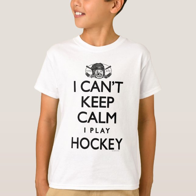 Kann ruhiges Hockey nicht behalten T-Shirt (Vorderseite)