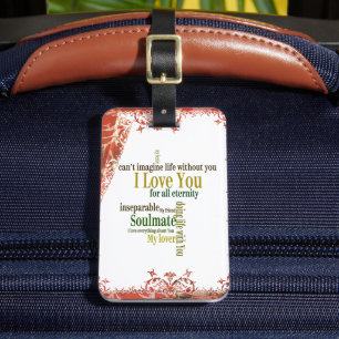 Kann sich ein Leben ohne dich nicht vorstellen, Re Gepäckanhänger