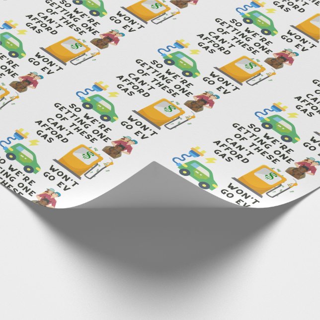 Kann sich kein Gas leisten, oder EV so ein Geschen Geschenkpapier (Ecke)