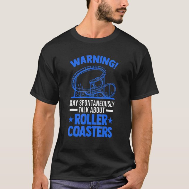 Kann spontan über Roller-Untersetzer sprechen T-Shirt (Vorderseite)