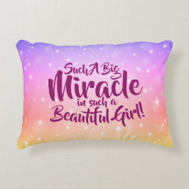 Kann Text so ein großes Wunder schöne Mädchen ände Dekokissen