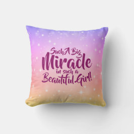 Kann Text so ein großes Wunder schöne Mädchen ände Kissen