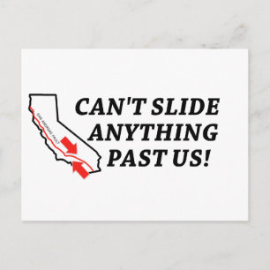 Kann uns nichts wegschieben! postkarte