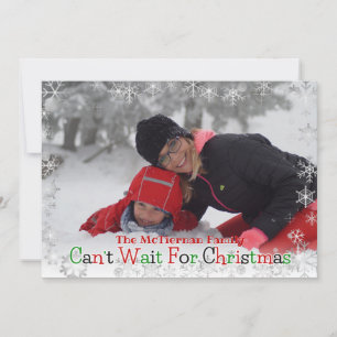 Kann Weihnachten kaum erwarten - Schneeflocken-Fot