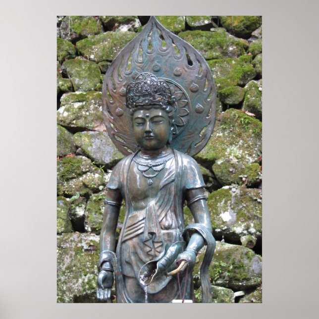 Kannon (Kwan Yin) Statue auf dem Berg Kurama Poster (Vorne)
