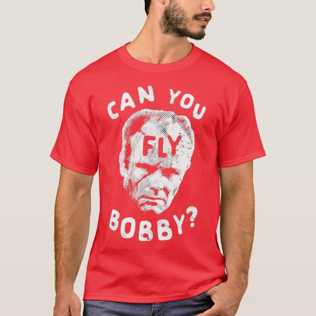 Kannst du Bobby fliegen - Robocop T-Shirt (Vorderseite)