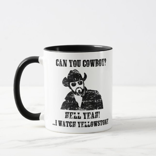 Kannst du Cowboy? Tasse (Links)