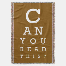 Kannst du das lesen? decke