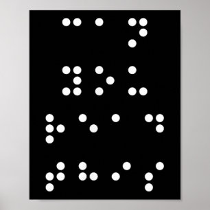 Kannst du diese Braille Blind lesen Schreiblehrer? Poster