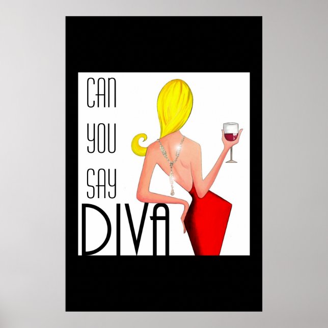 "Kannst du DIVA sagen?" Poster (Vorne)