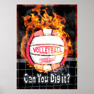 Kannst du es mit rosa Volleyball verbrennen? Poster