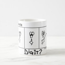 "Kannst du es tun?"-DigitCartoon.com Kaffeetasse