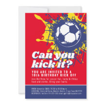 Kannst du ihm die Geburtstagsparty des Roten Fußba