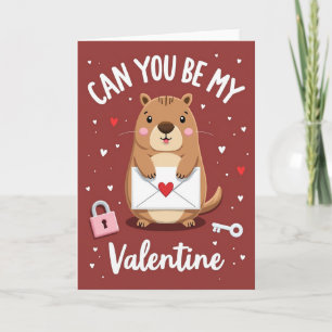 Kannst du mein Valentinskarten-Partner sein Karte