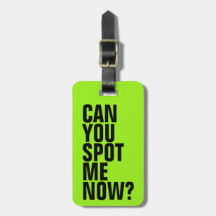 Kannst du mich jetzt entdecken? Funny Luggage Tag Gepäckanhänger