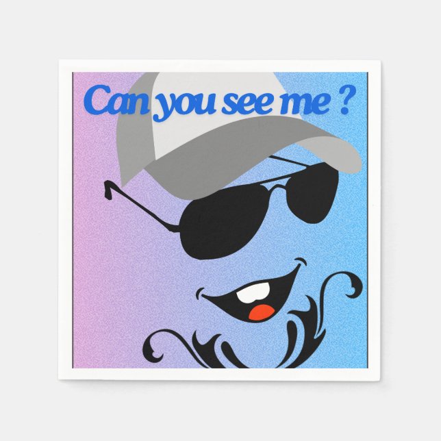 Kannst du mich sehen? serviette (Vorderseite)