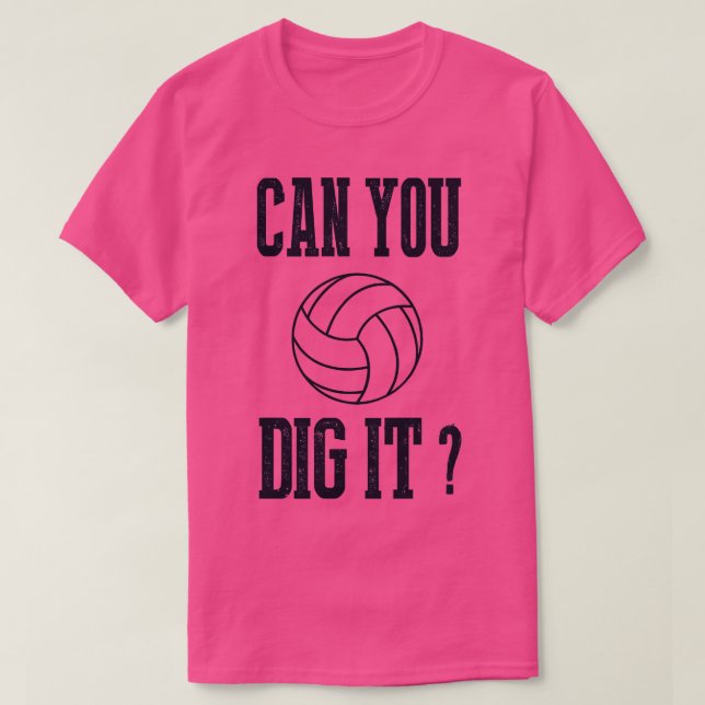 Kannst du Volleyball spielen? T-Shirt (Design vorne)