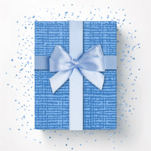 Kano-Webstoff in Blau Geschenkpapier