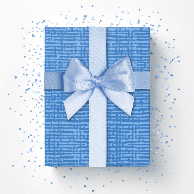 Kano-Webstoff in Blau Geschenkpapier (Von Creator hochgeladen)