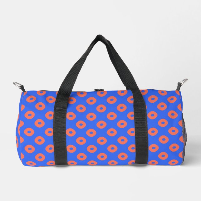 Kanoko" Fawn Spot Pattern Salmon Pink Duffle Bag (Vorderseite)