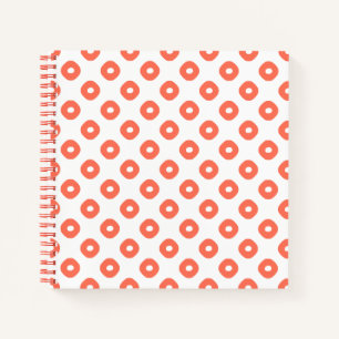 "Kanoko" Fawn Spot Pattern Salmon Pink Notizbuch