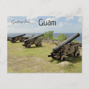 Kanonen in Guam Postkarte