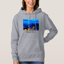 Kanonen-Strand an blauem StundeHoodie