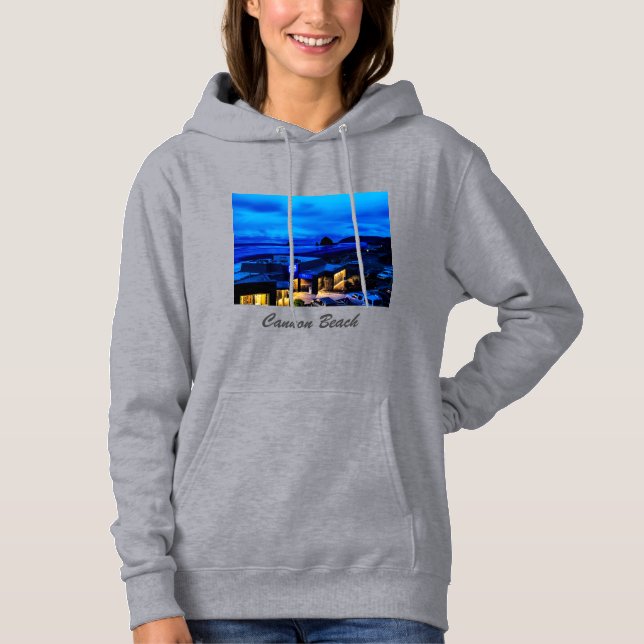 Kanonen-Strand an blauem StundeHoodie Hoodie (Vorderseite)