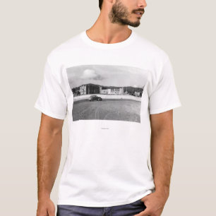 Kanonen-Strand, Gasthaus-Ansicht-Fotografie T-Shirt