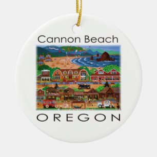 Kanonen-Strand ~ Oregon Keramik Ornament