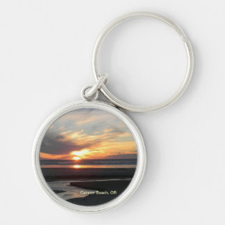 Kanonen-Strand, Oregon-Sonnenuntergang Schlüsselanhänger