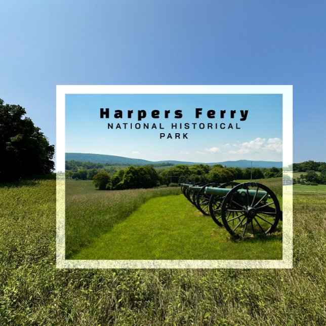 Kanonen, Ziviler Krieg, Harpers Ferry NHP Postkarte (Von Creator hochgeladen)