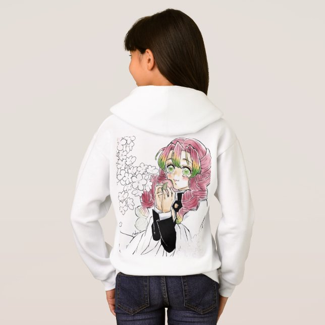Kanroji Mitsuri Kapuzenpullover Hoodie (Schwarz voll)