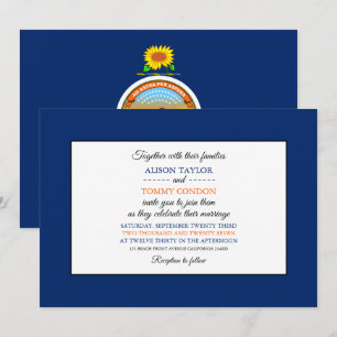 Kansan Flag, Flagge von Kansas Wedding Einladung