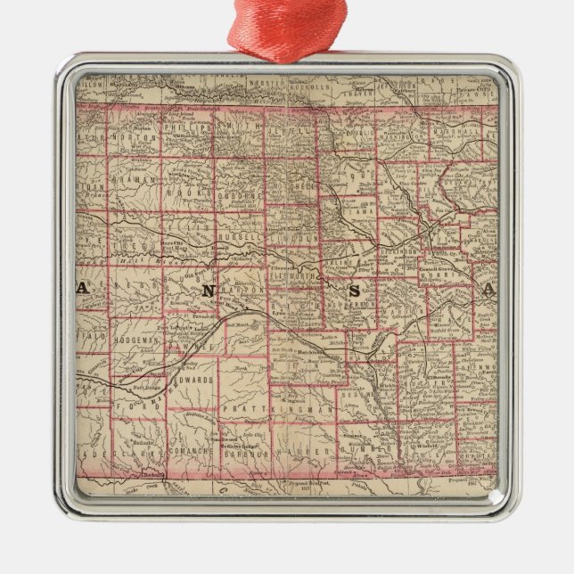 Kansas 3 ornament aus metall (Vorne)