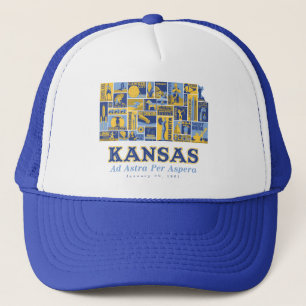 Kansas - Ad Astra Per Aspera - Hat Truckerkappe