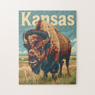 Kansas American Bison Puzzle