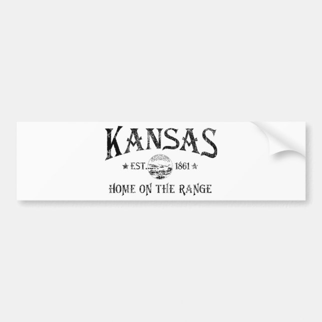 Kansas Autoaufkleber (Vorne)