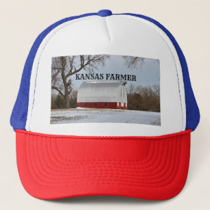 Kansas Bauer Red Barn Truckers Hat Truckerkappe