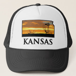 Kansas-Bauernhof-Windmühle Truckerkappe
