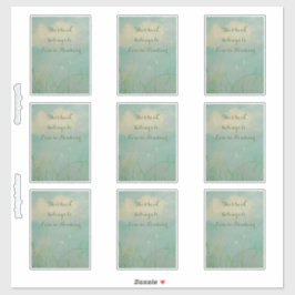 Kansas-Buchzeichen-Aufkleber Aufkleber