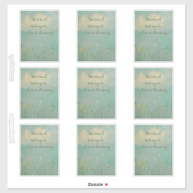 Kansas-Buchzeichen-Aufkleber Aufkleber (Blatt)