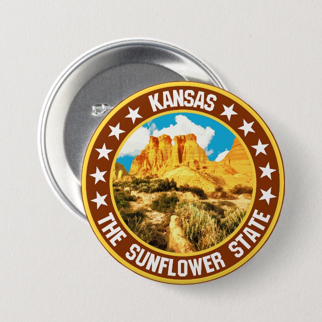 Kansas Button (Vorne & Hinten)