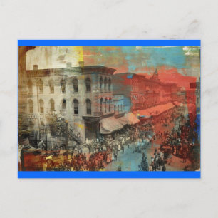 Kansas City 1886 Zirkusparade Postkarte