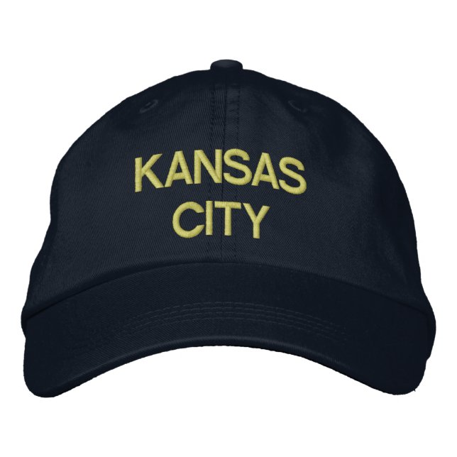 Kansas City Cap Bestickte Baseballkappe (Vorderseite)