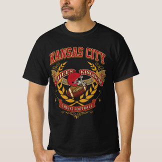 Kansas City Chiefs Kingdom Football-Emblem T-Shirt